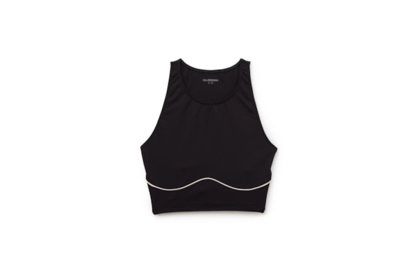 Top Efeito Debrum Soft Touch - Preto