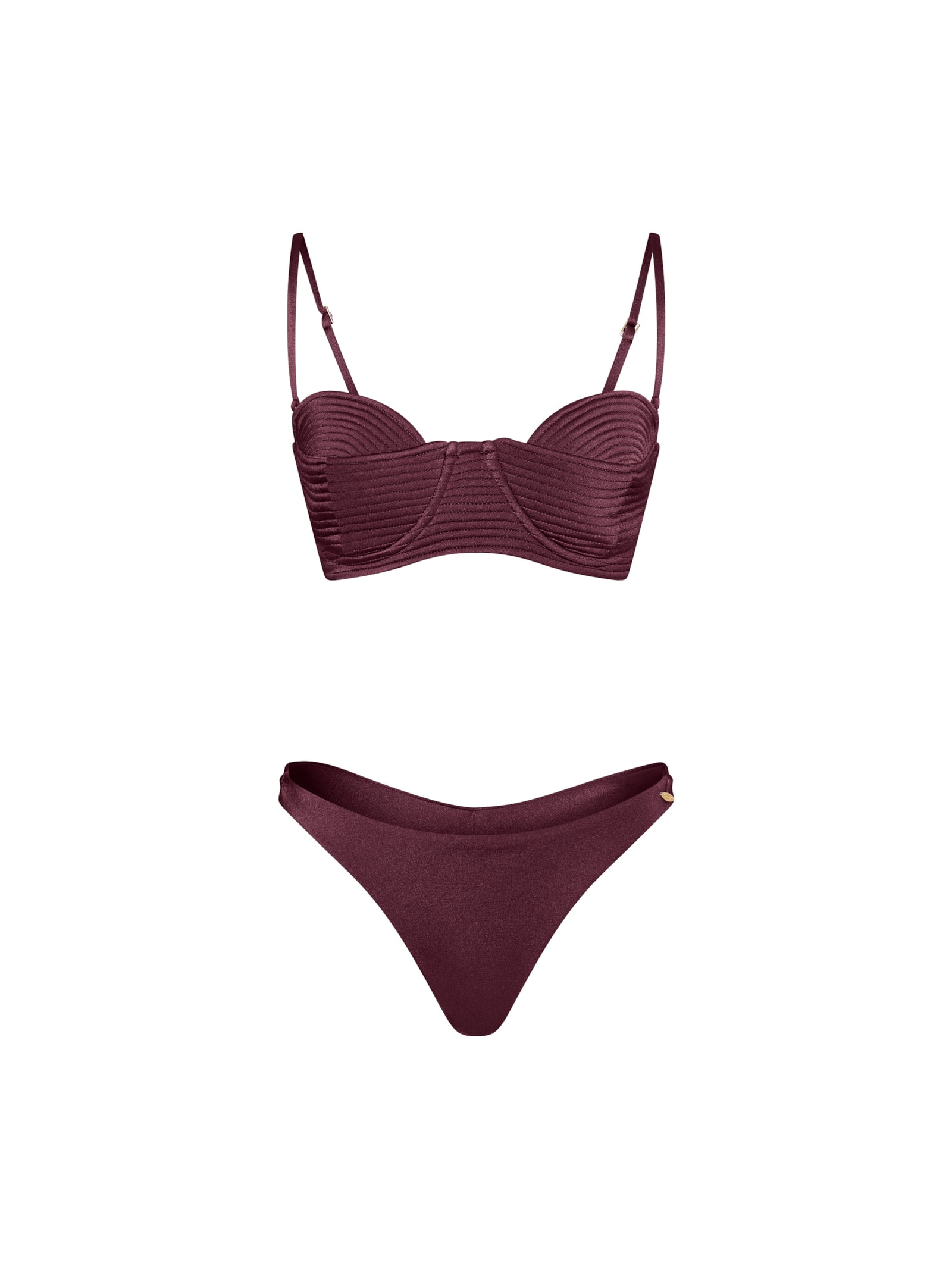 top em matelassê orla cabernet Suntime