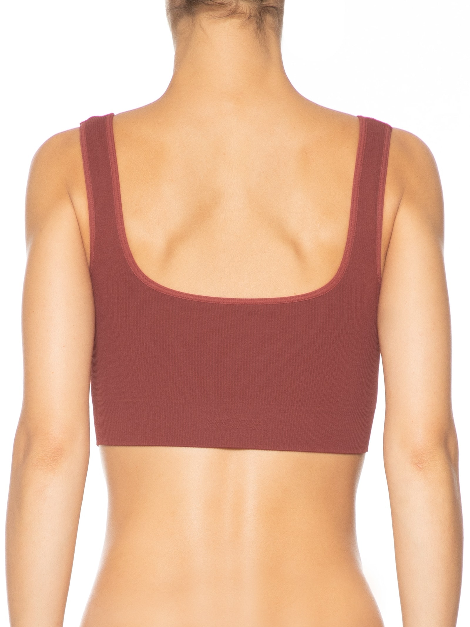 Top Em Microfibra Canelada Free Vinho Hope