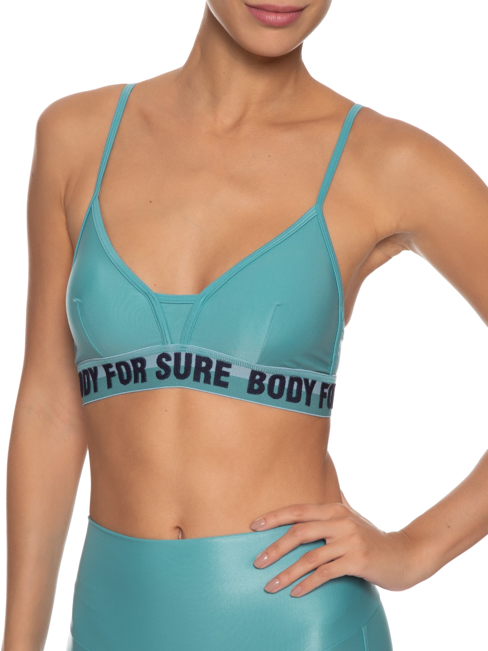 Top Especial Liso Azul Body For Sure