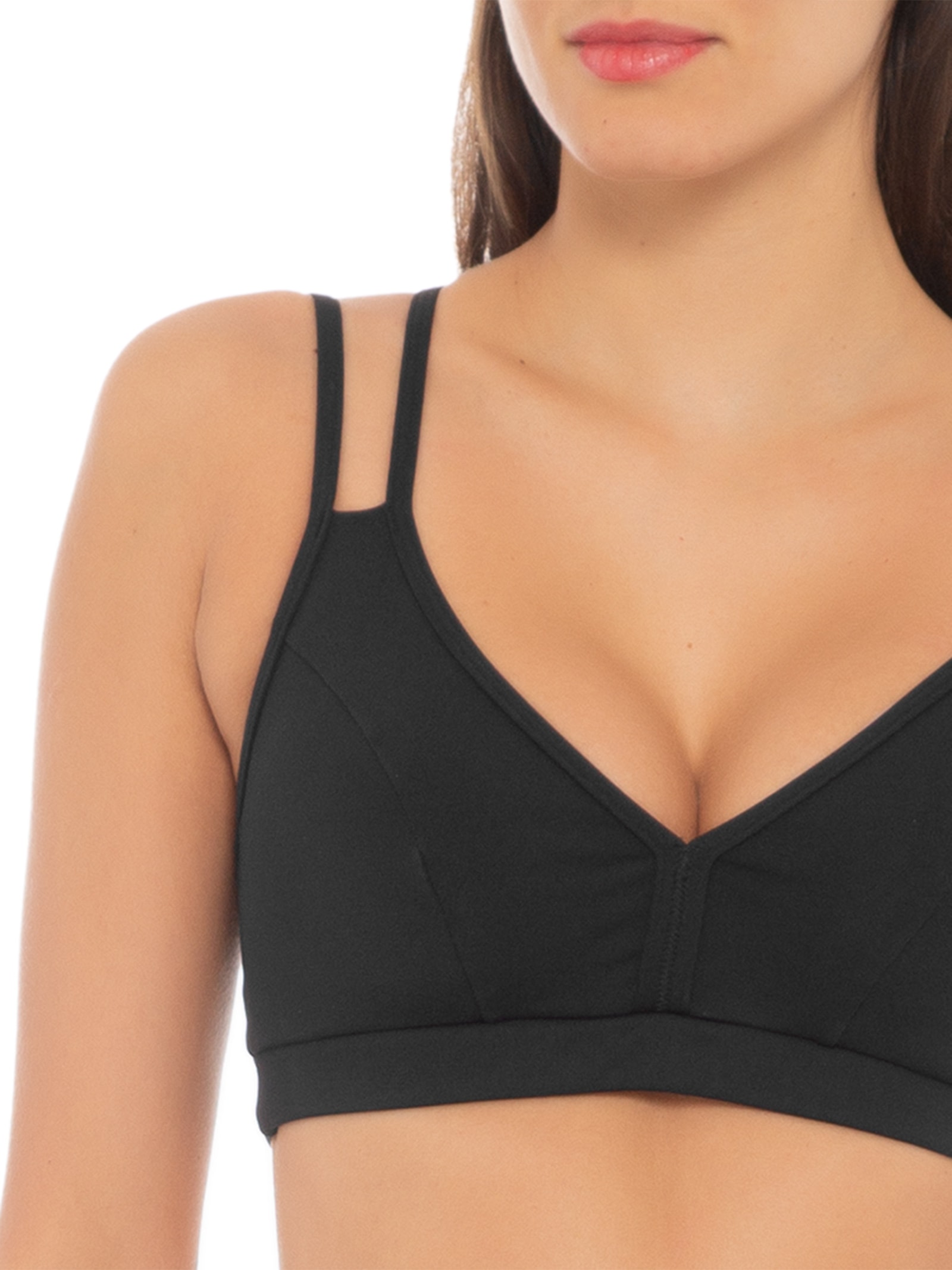 Top Especial Liso Preto  Body For Sure