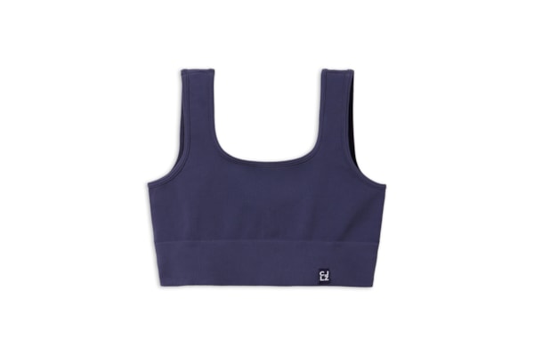 Top Esportivo Canelado Sem Costuras - Azul