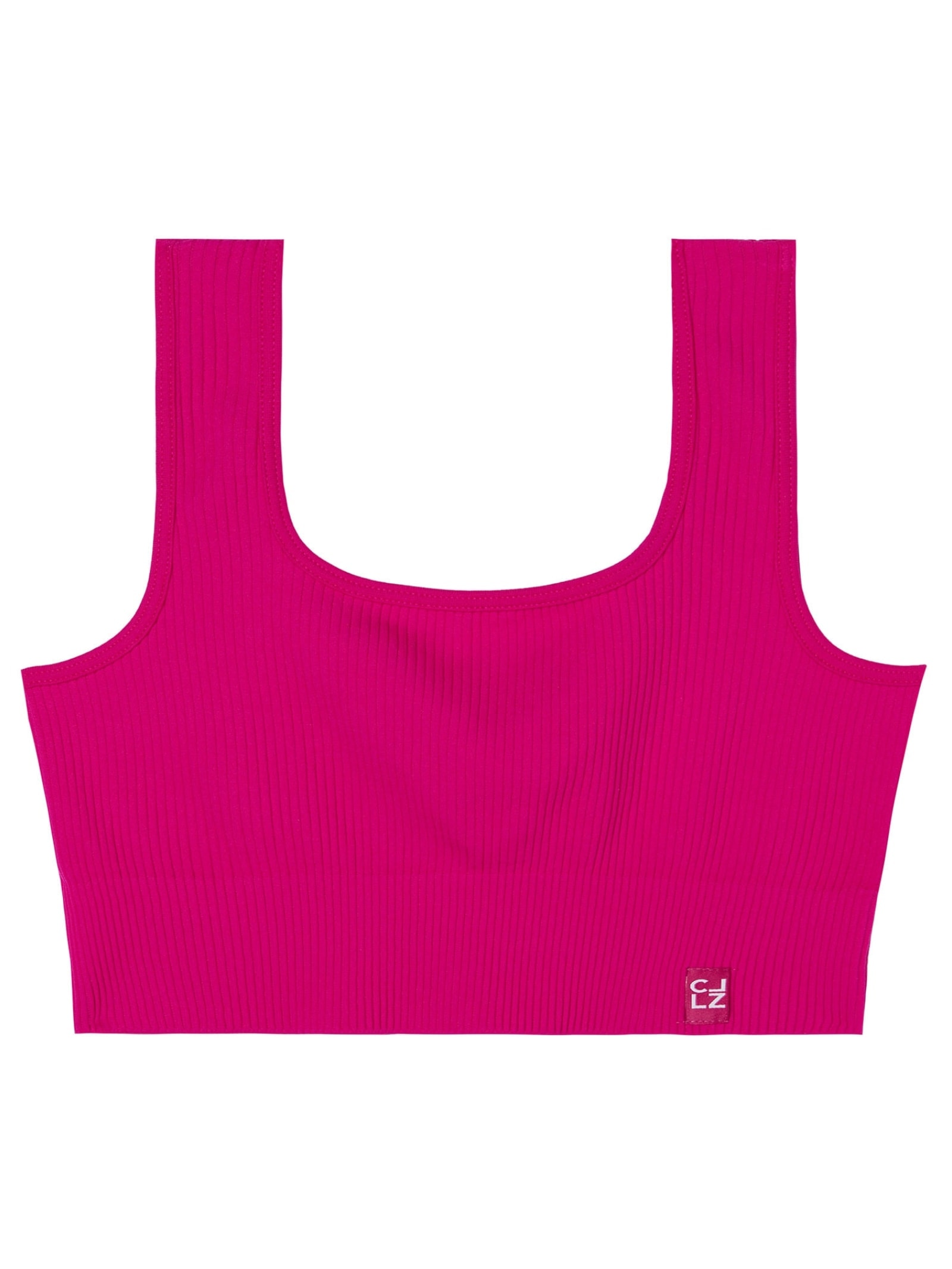 Top Esportivo Canelado Sem Costuras Rosa Calzedonia