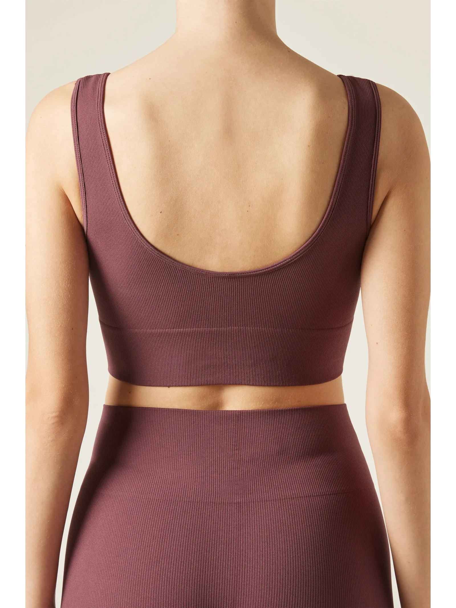 Top Esportivo Canelado Sem Costuras Vermelho Calzedonia