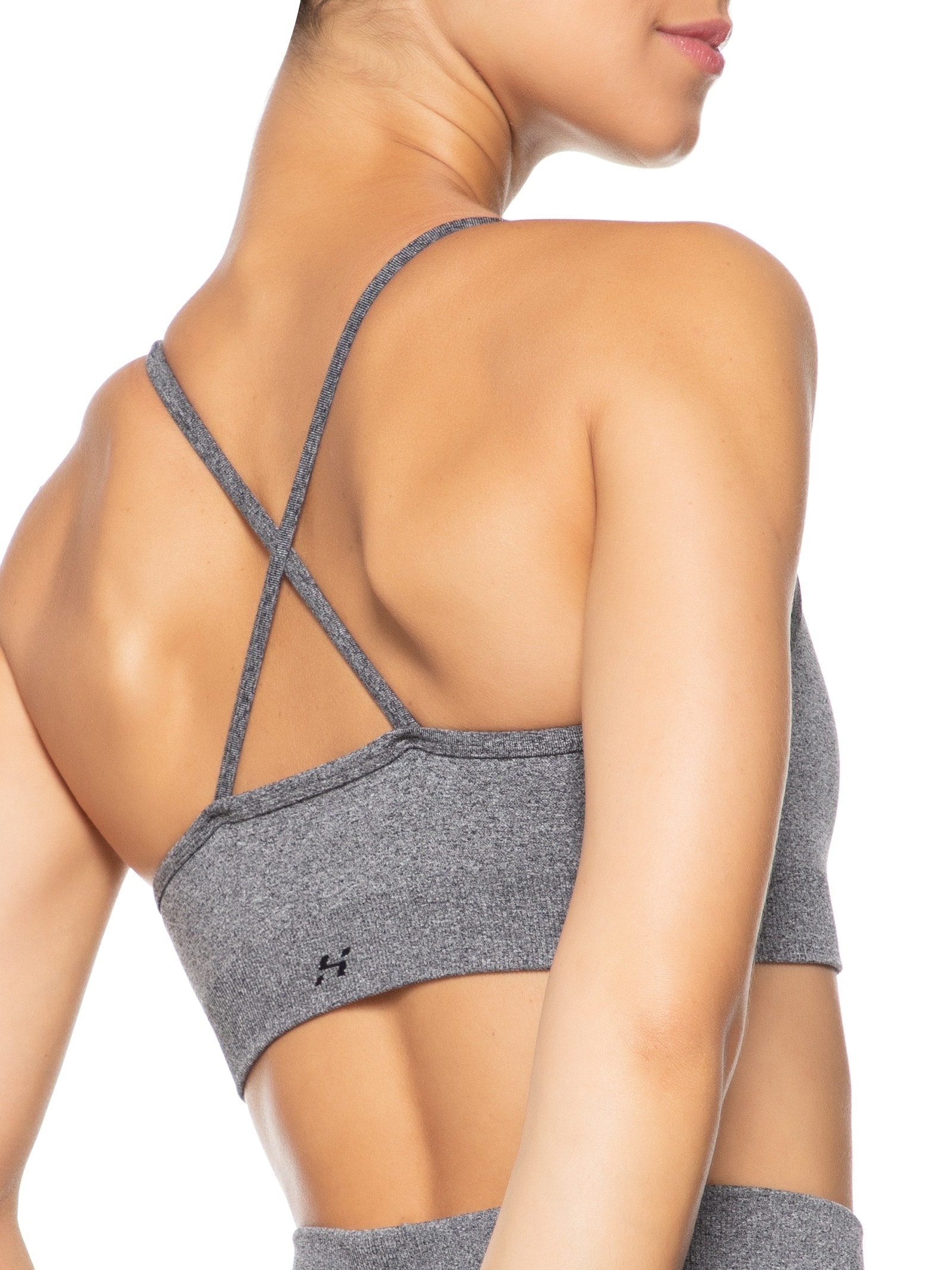 Top Esportivo Em Poliamida Mescla Cinza Hering Sports