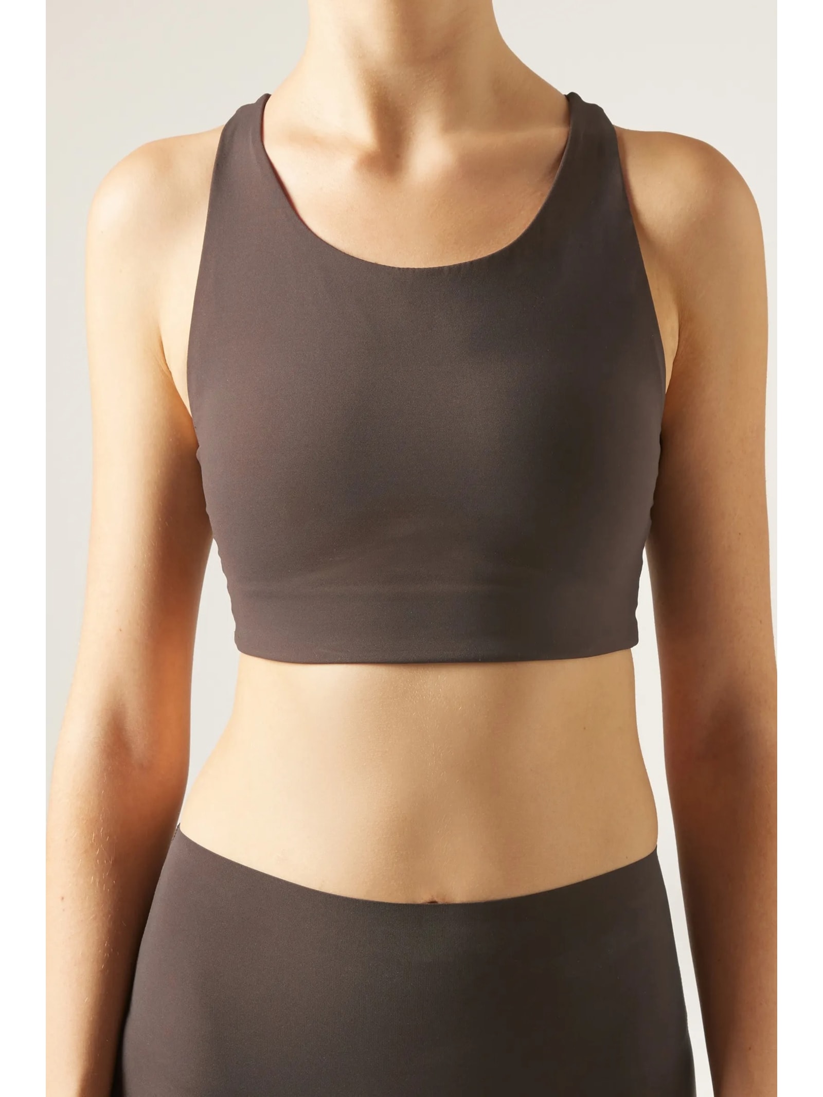Top Esportivo Sculpt Marrom Calzedonia
