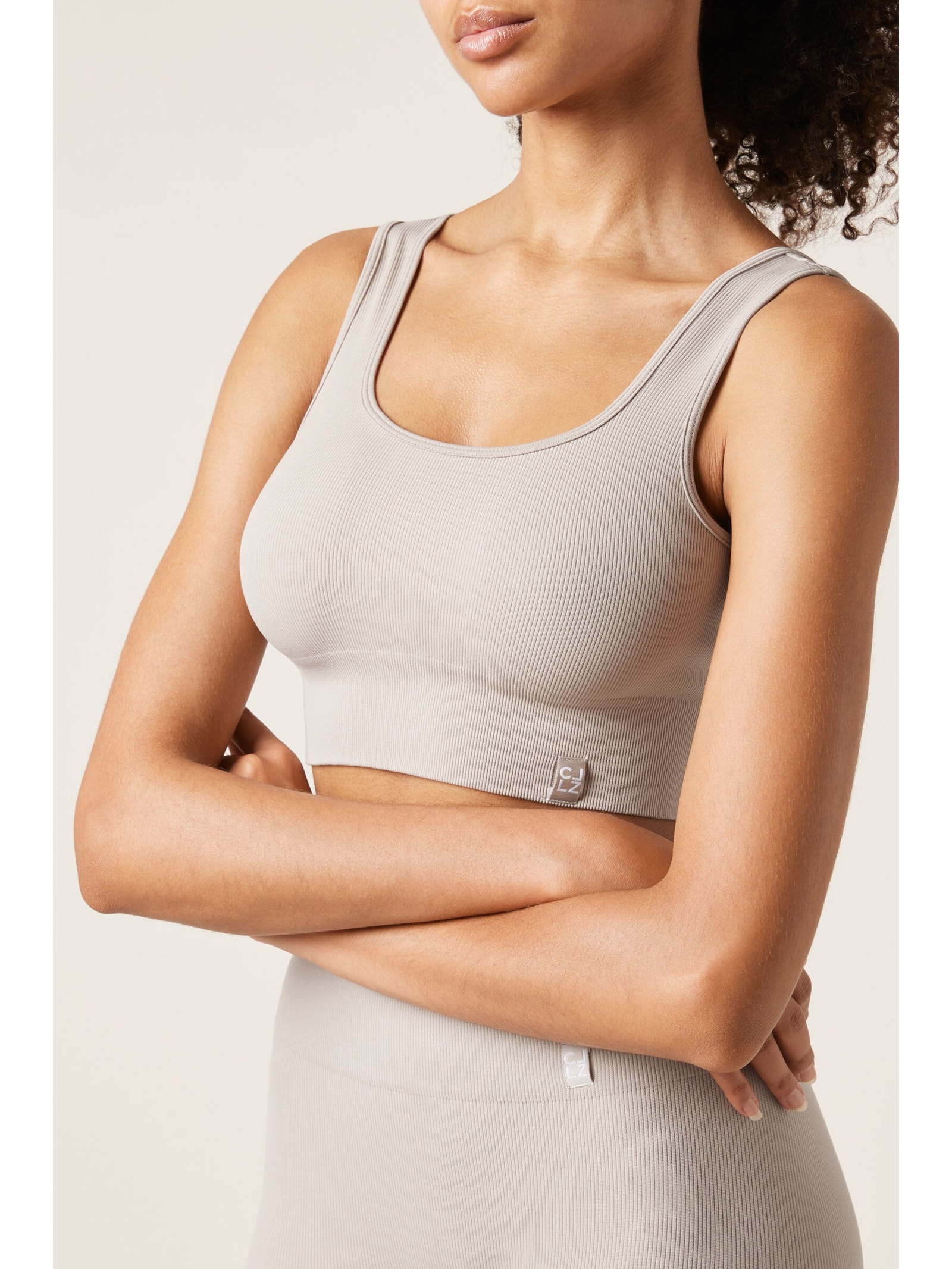 Top Esportivo Sem Costuras Cinza Calzedonia