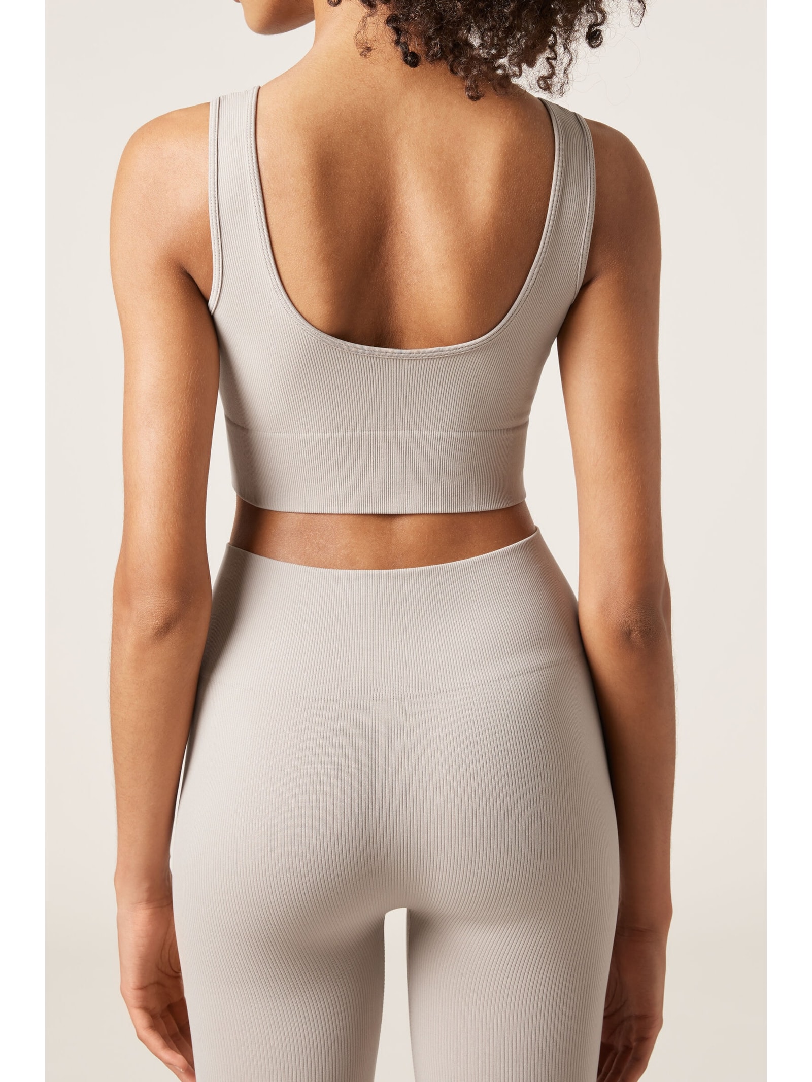 Top Esportivo Sem Costuras Cinza Calzedonia