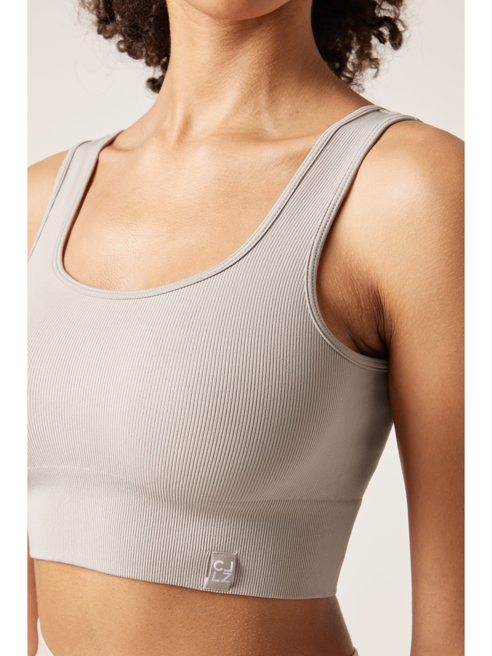 Top Esportivo Sem Costuras Cinza Calzedonia