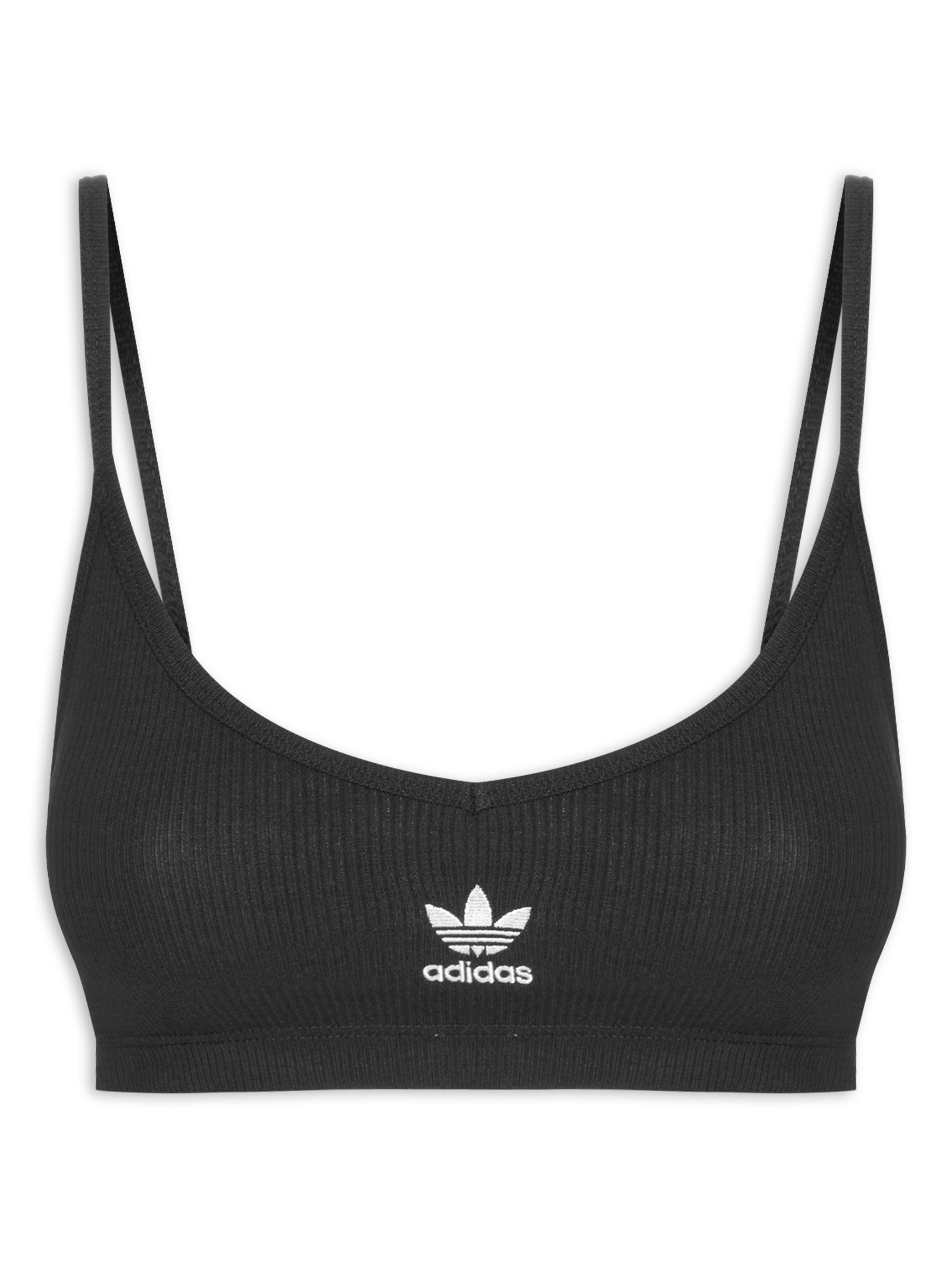 Top Essential Rib Bralet Preto Adidas Originals