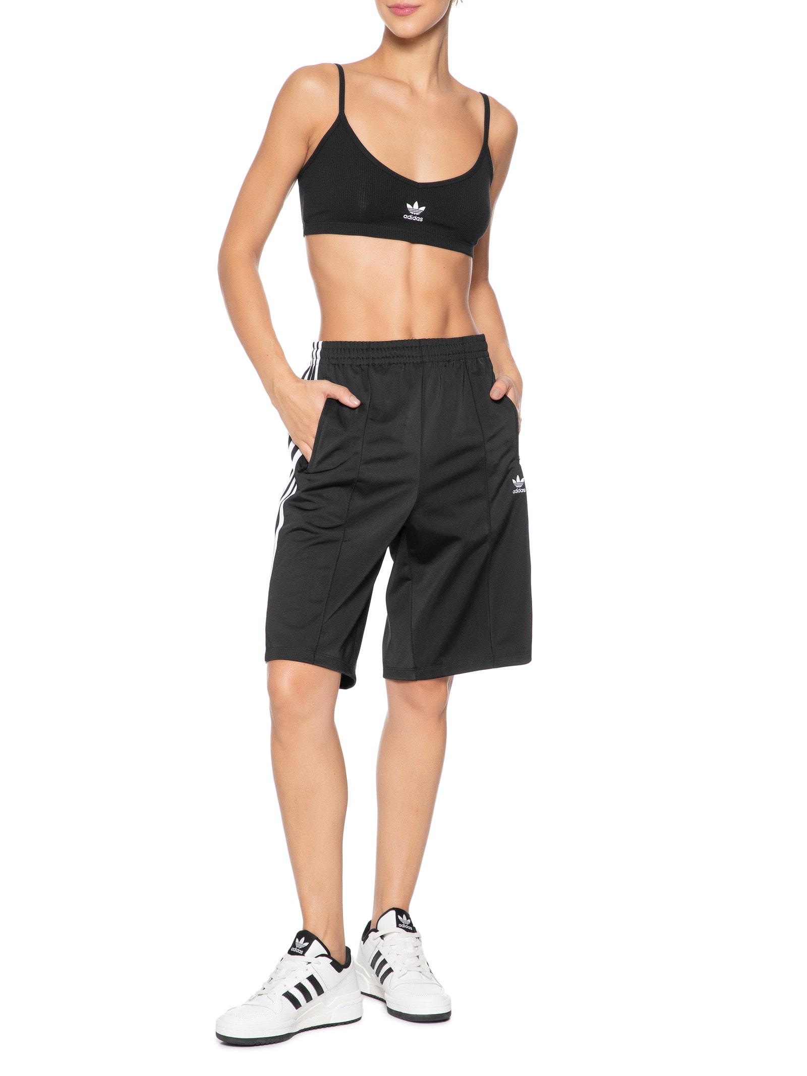 Top Essential Rib Bralet Preto Adidas Originals