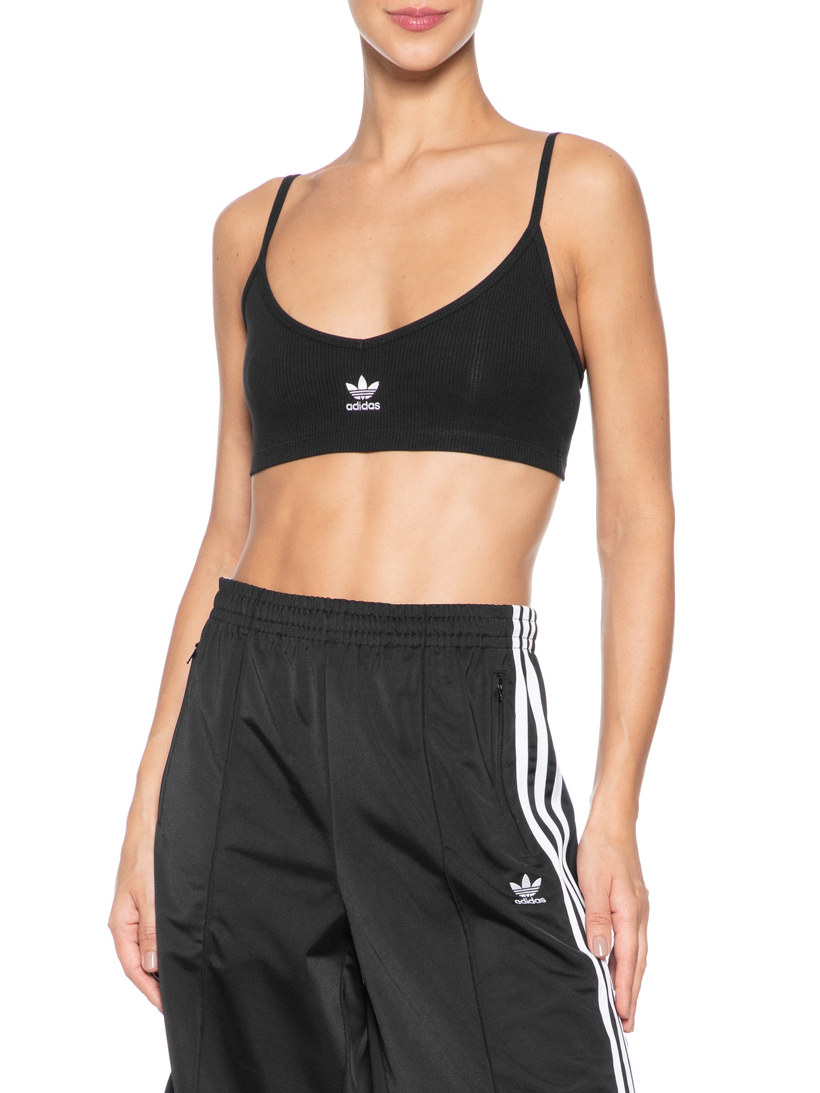 Top Essential Rib Bralet Preto Adidas Originals