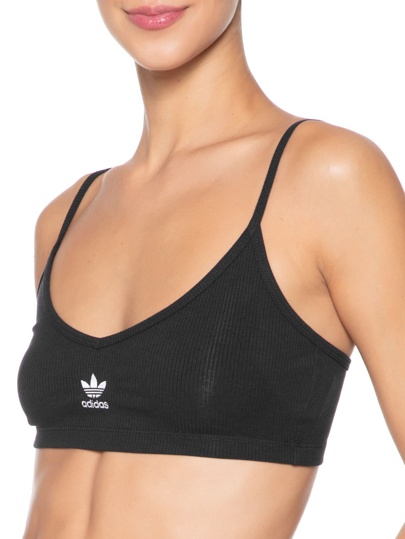 Top Essential Rib Bralet Preto Adidas Originals