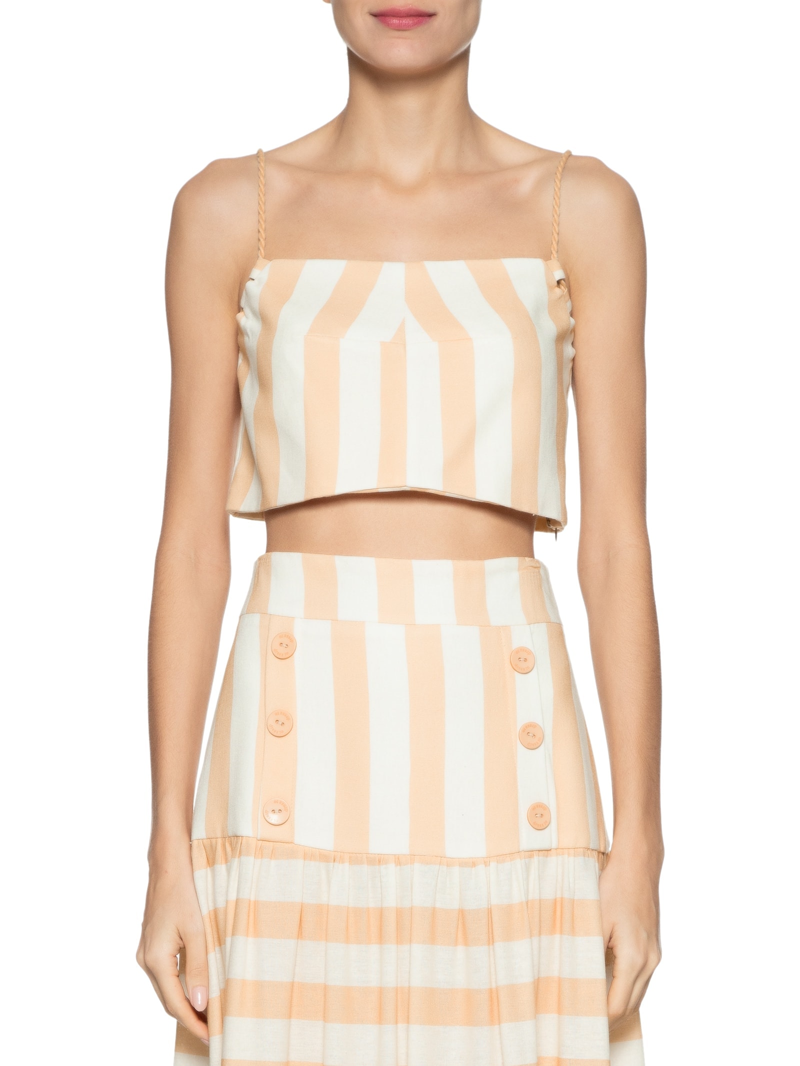 Top Estampa Horizonte Off White Dress To