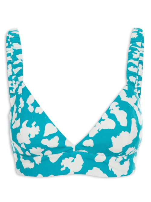 Top Estampa Lince – Azul