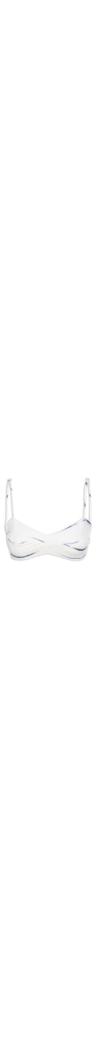 Top Estampa Listra Tie Dye - Branco