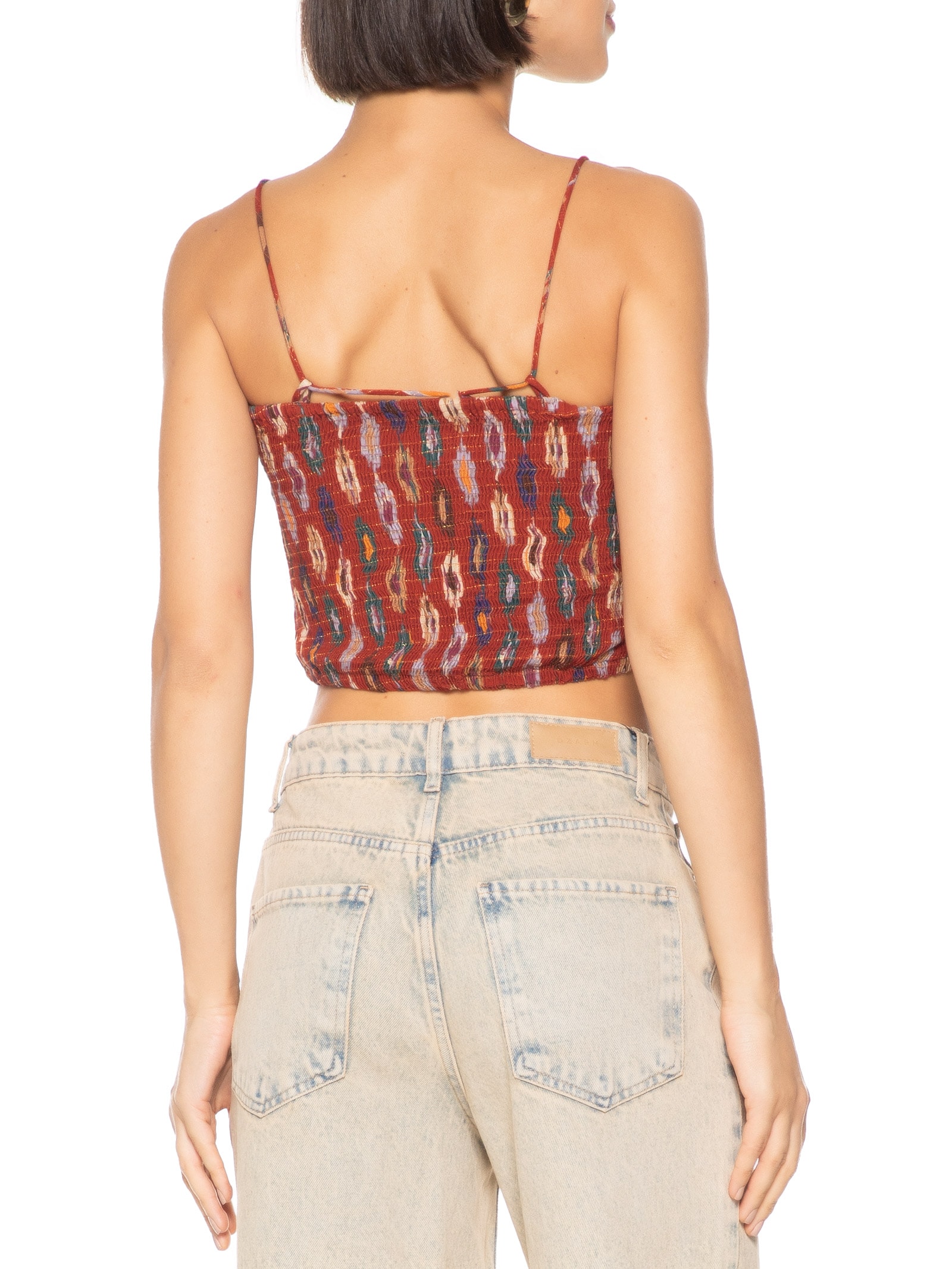 Top Estampa Morada Laranja  Cantão