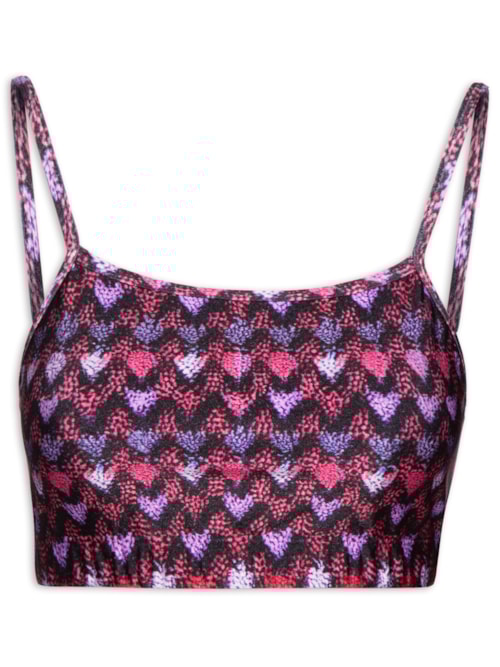 Top Estampado Landscape – Roxo