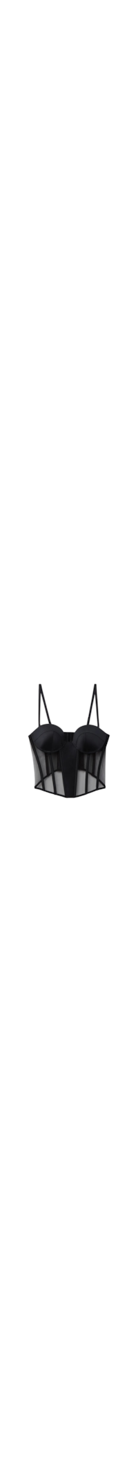 Top Estruturado Anna Handcrafted Luxury - Preto