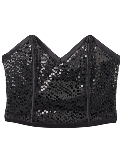 Top Estruturado See The Magic – Preto