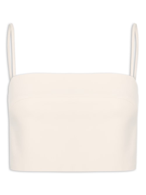 Top Faixa Crepe Whitecap – Off White