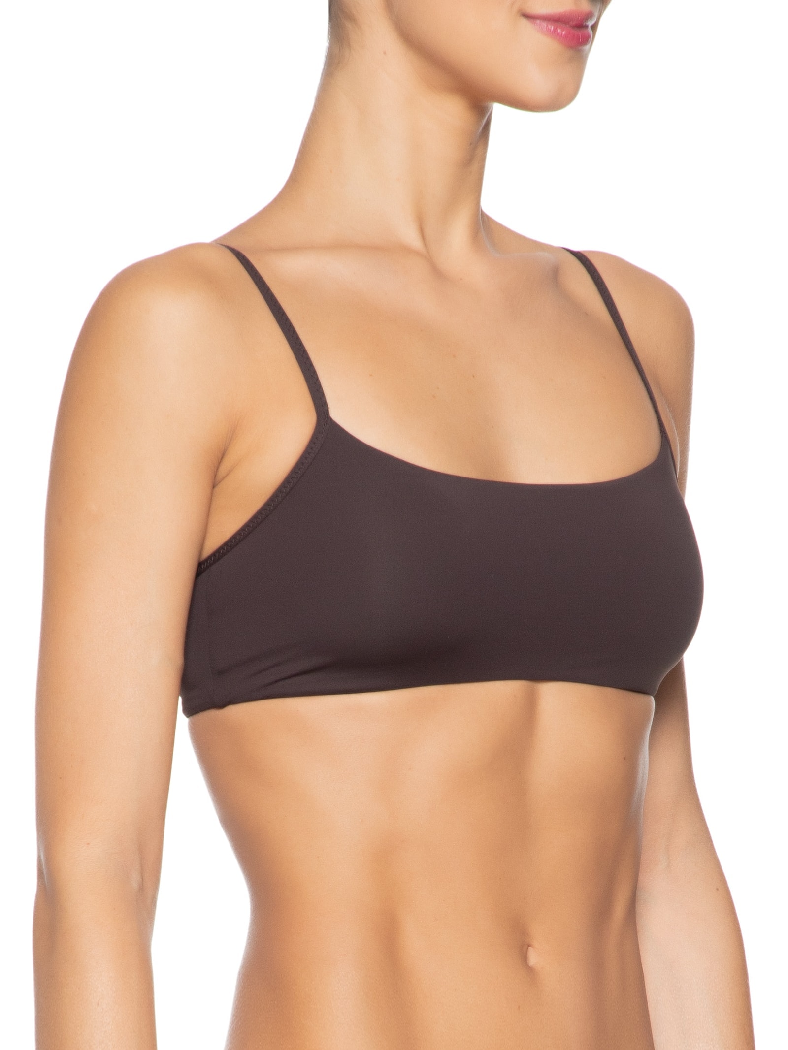 Top Faixa Marrom Valisere