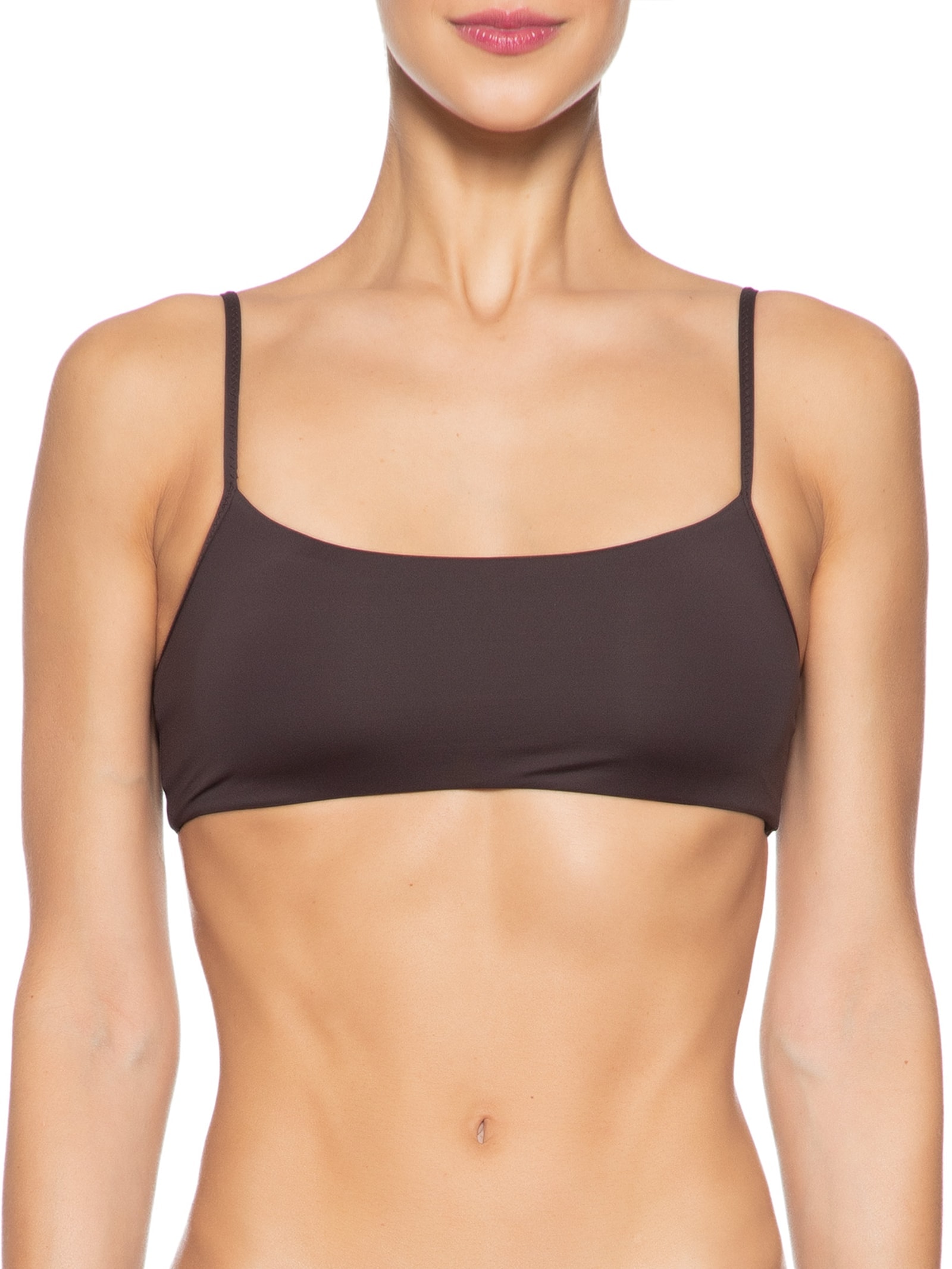 Top Faixa Marrom Valisere