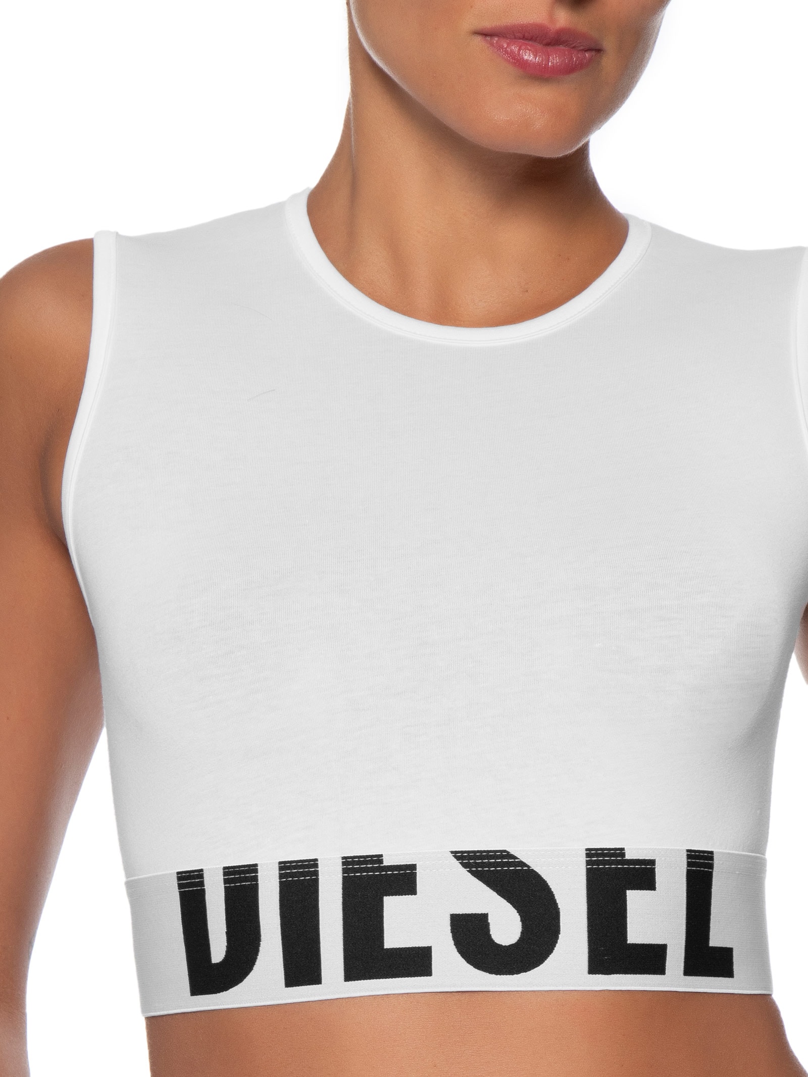 Top Feminino Ada-D-Pop Tank Branco Diesel