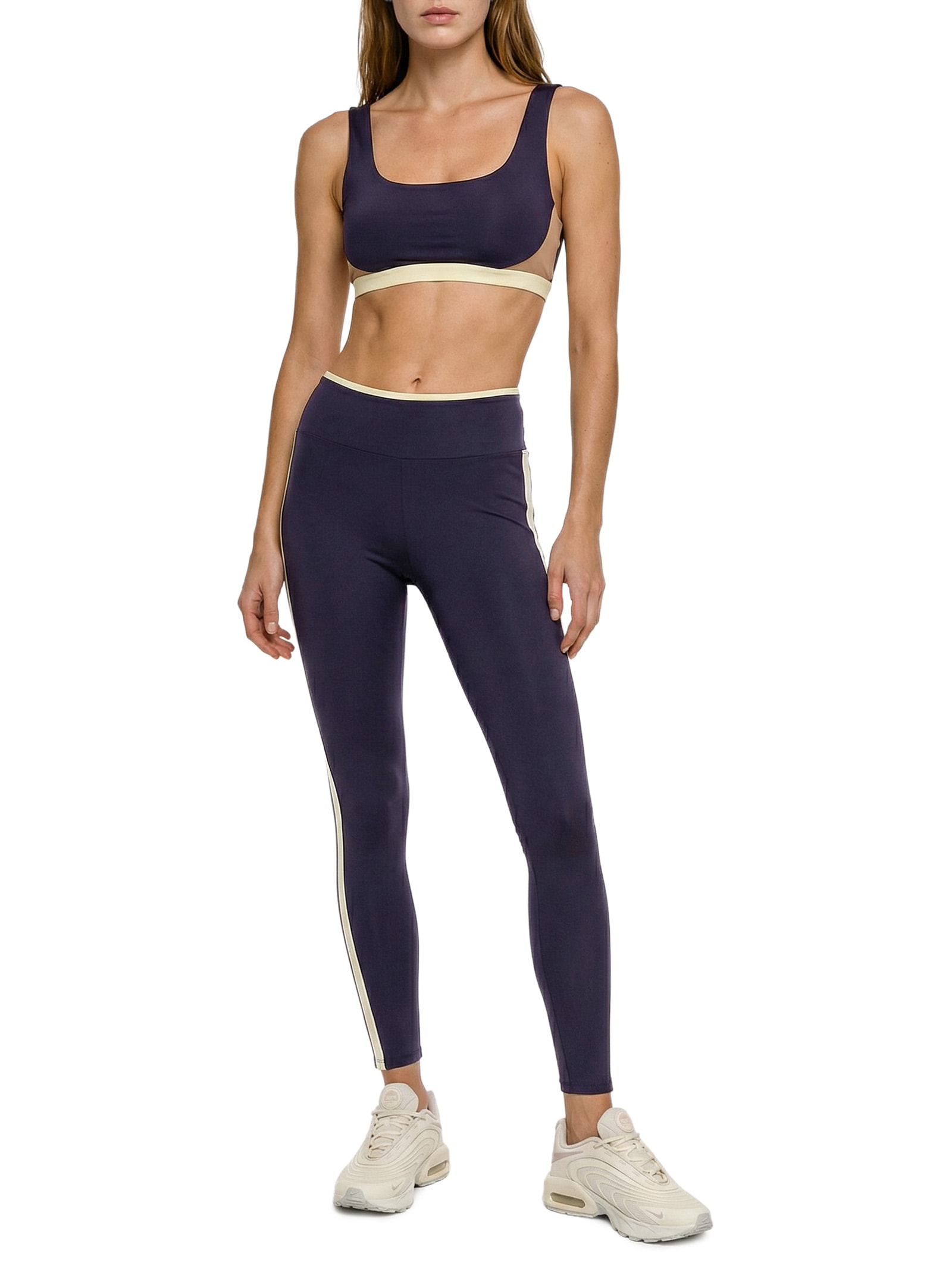 Top Feminino Alça Cruzada Liso Azul Body For Sure