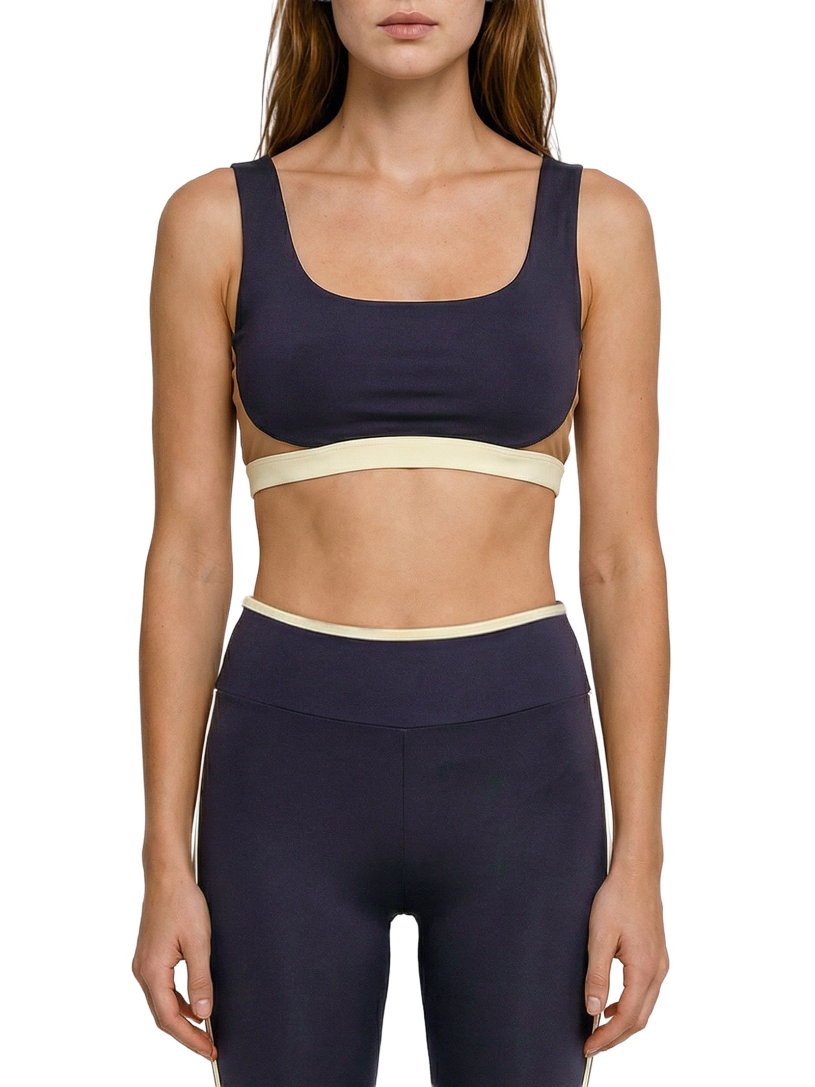 Top Feminino Alça Cruzada Liso Azul Body For Sure