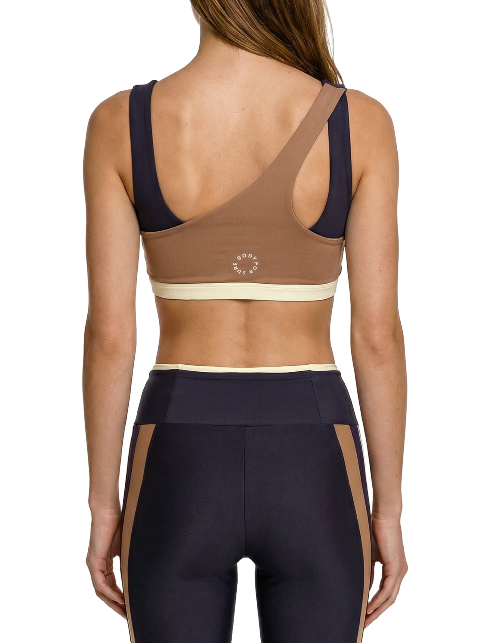 Top Feminino Alça Cruzada Liso Azul Body For Sure