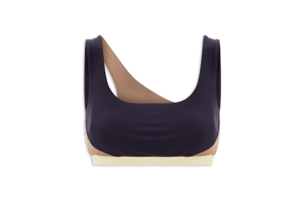 Top Feminino Alça Cruzada Liso - Azul