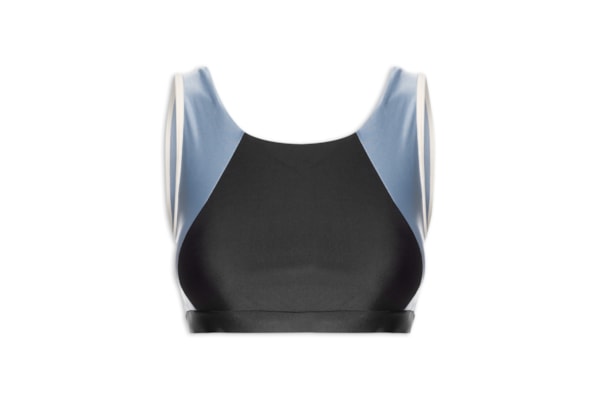 Top Feminino Alça Cruzada Liso - Preto