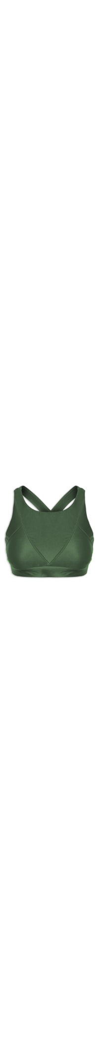 Top Feminino Alça Cruzada Liso - Verde