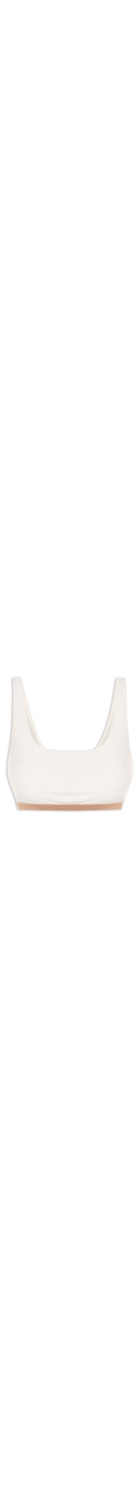 Top Feminino Alça Reta Liso - Branco