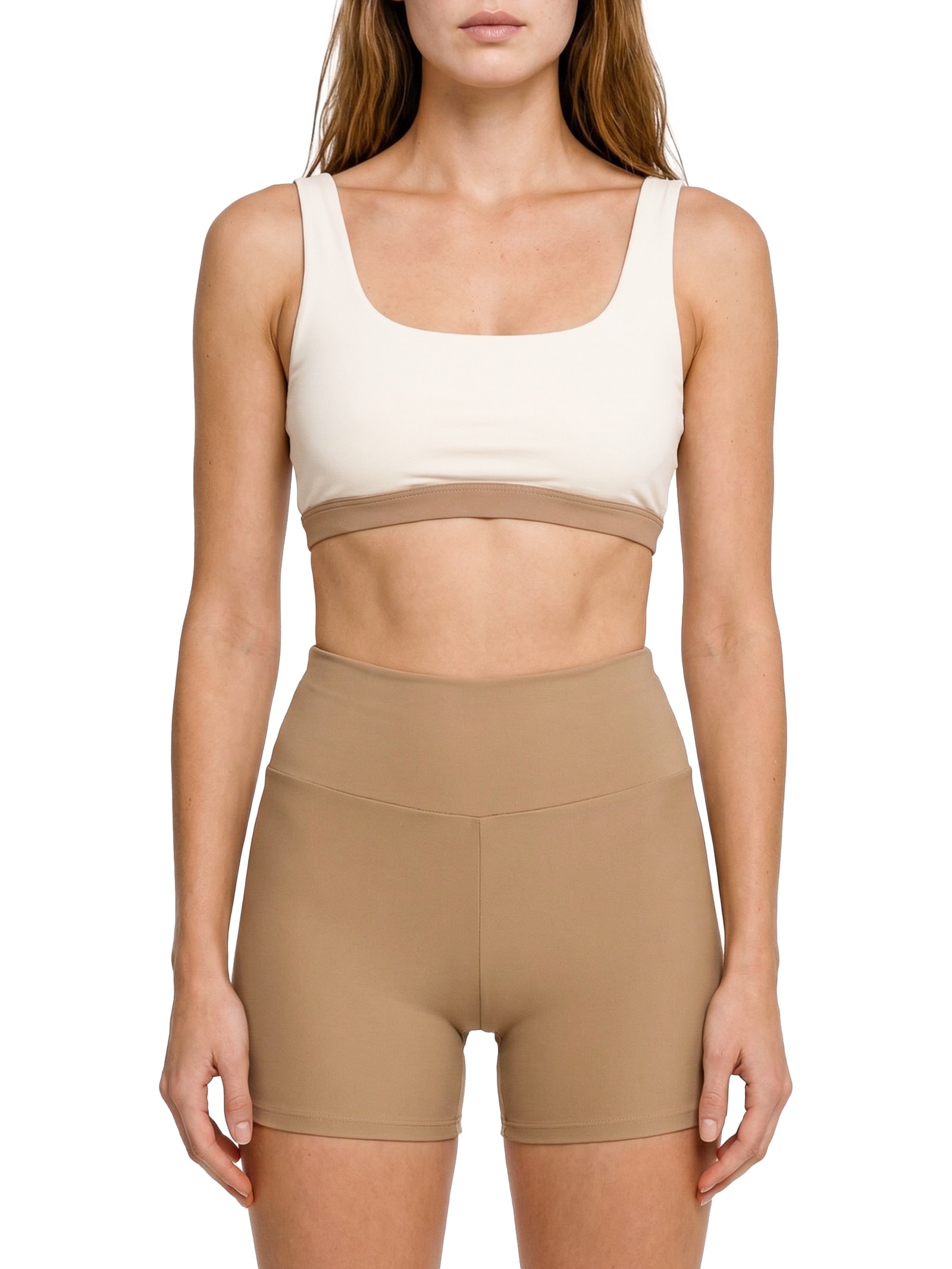 Top Feminino Alça Reta Liso Branco Body For Sure