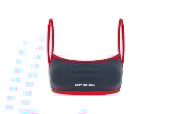 Top Feminino Alça Reta Liso - Cinza