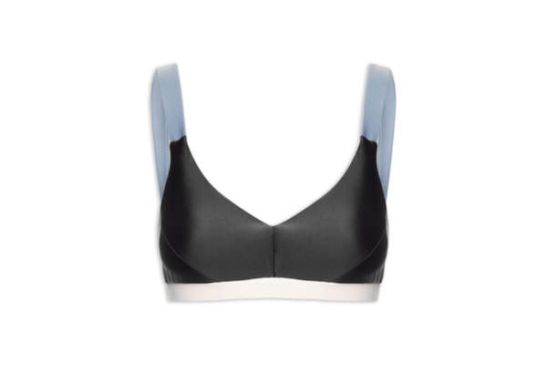 Top Feminino Alça Reta Liso - Preto