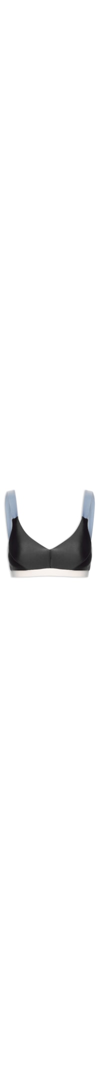 Top Feminino Alça Reta Liso - Preto