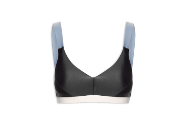 Top Feminino Alça Reta Liso - Preto