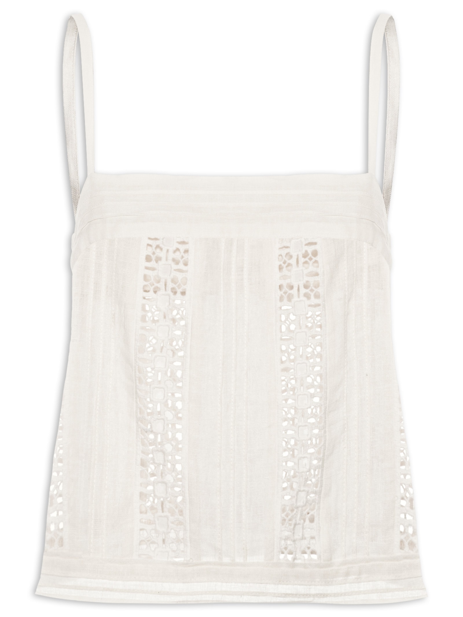 Top Feminino Aral  Branco Animale