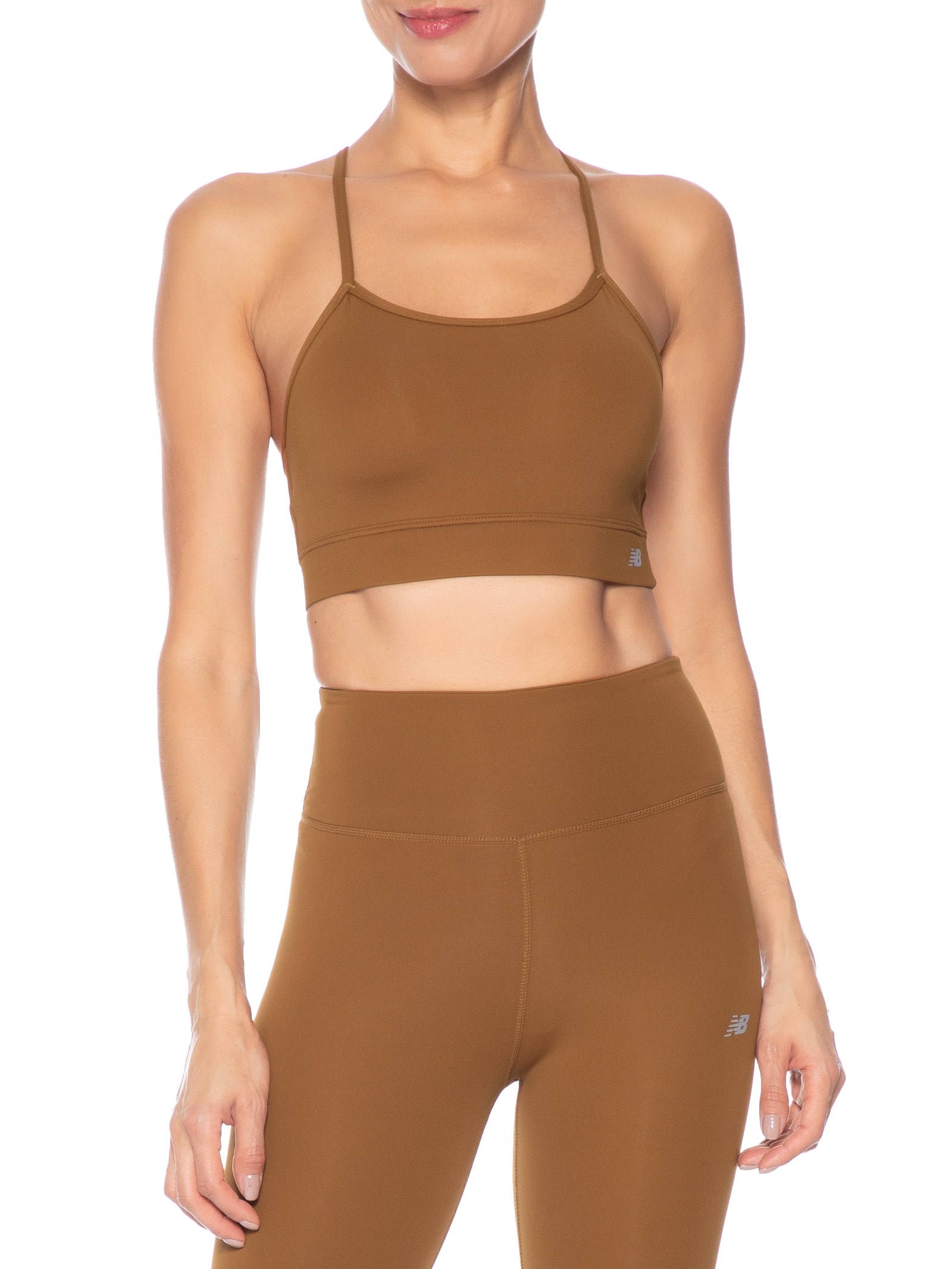 Top Feminino Basic Yoga Marrom New Balance