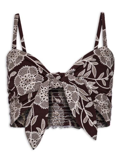 Top Feminino Belle V25 – Marrom