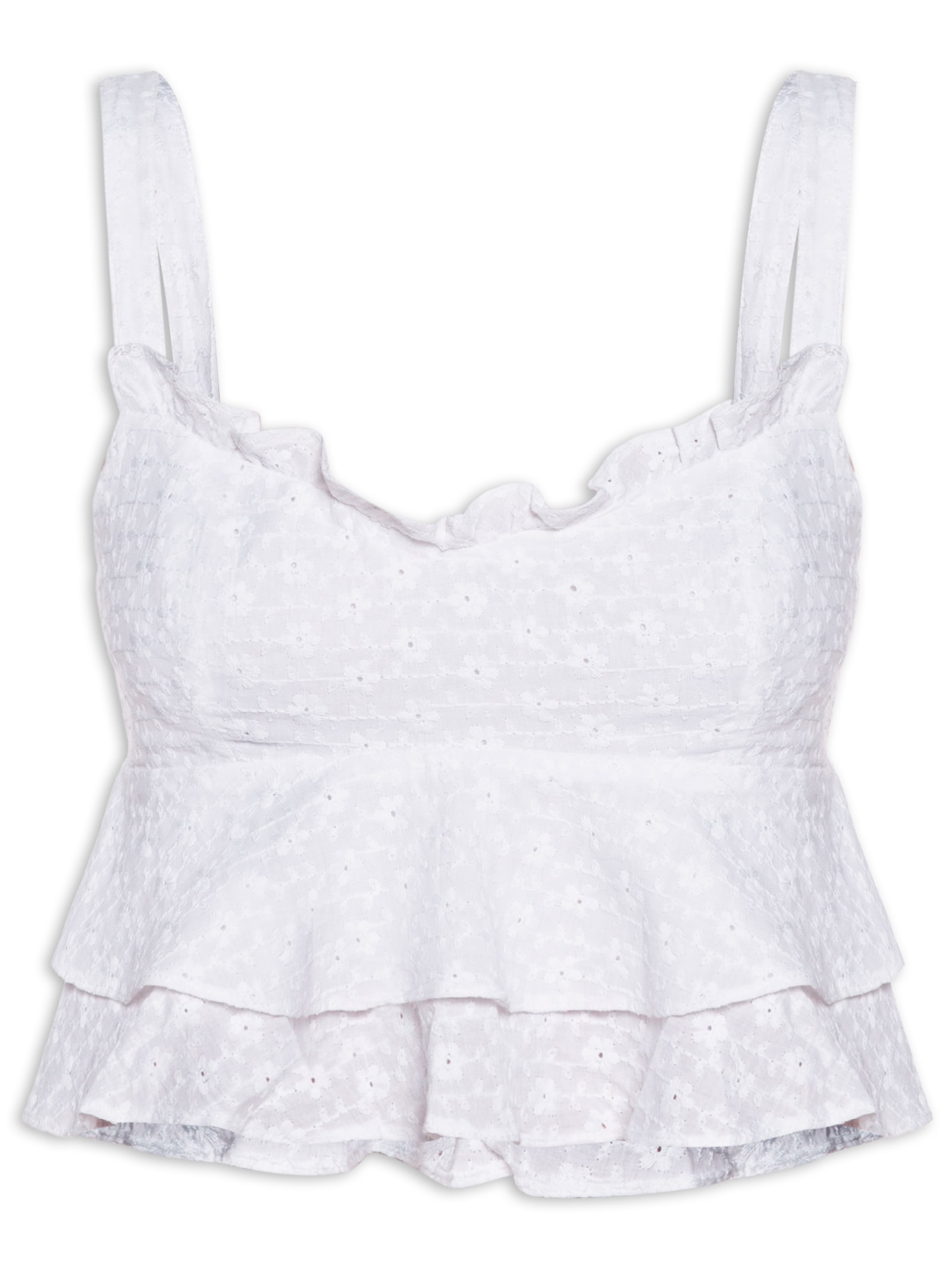 Top Feminino Bordado Viv Off White Loja 3