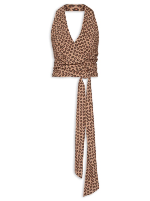 Top Feminino Cachecouer Geo Flow Bronze - Rosa