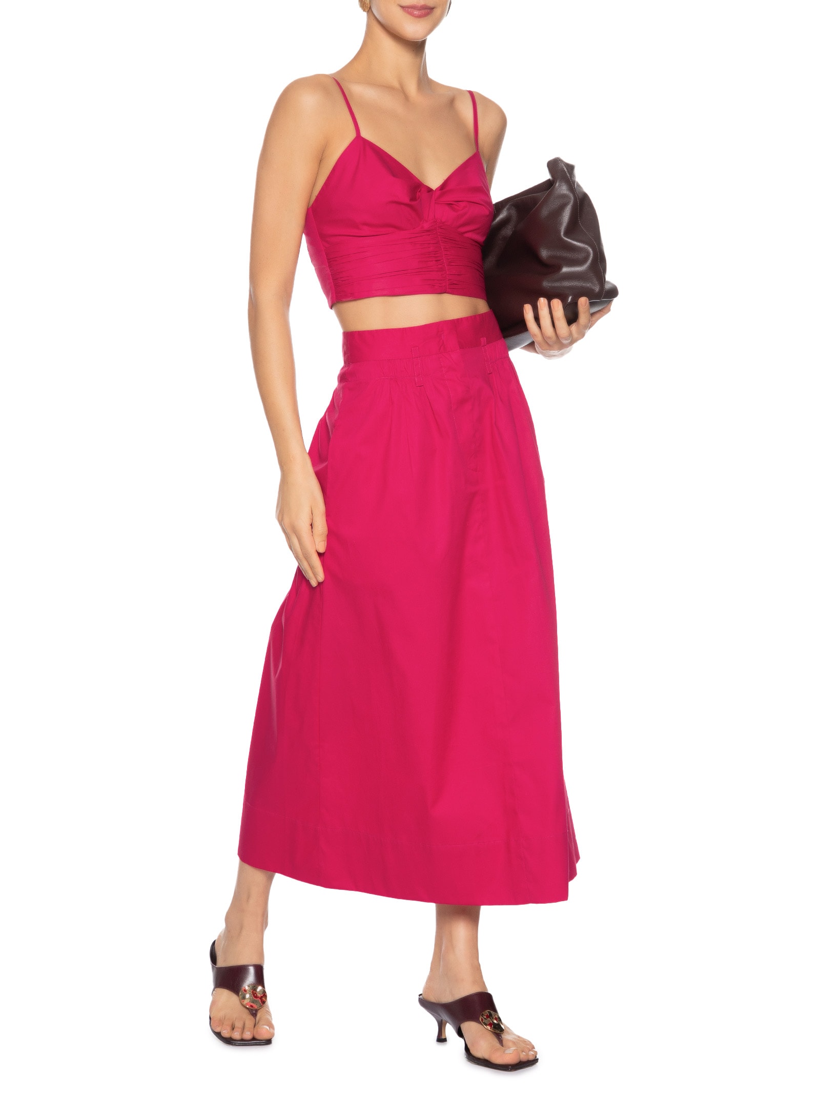 Top Feminino Calda Vermelho Animale