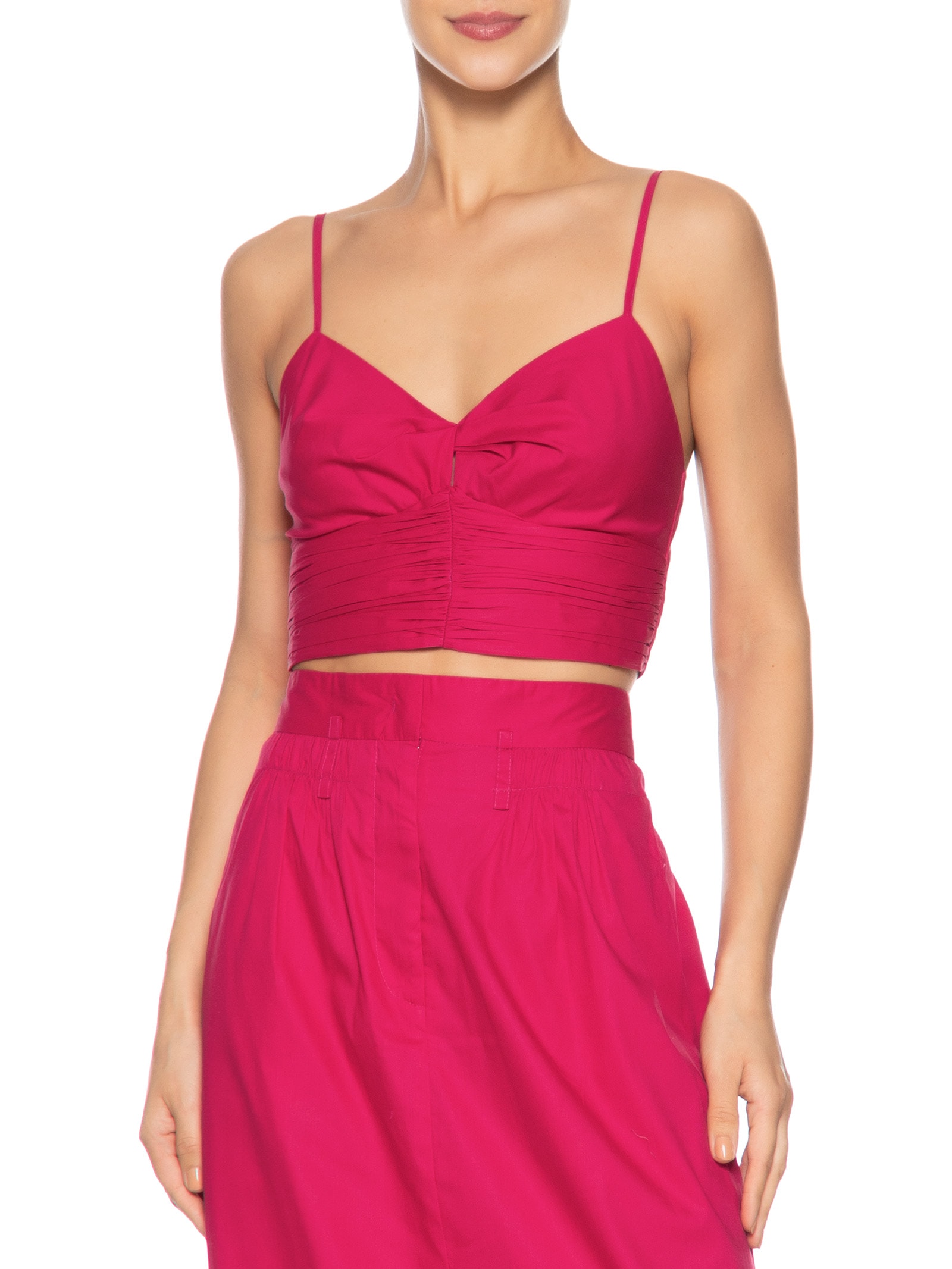 Top Feminino Calda Vermelho Animale