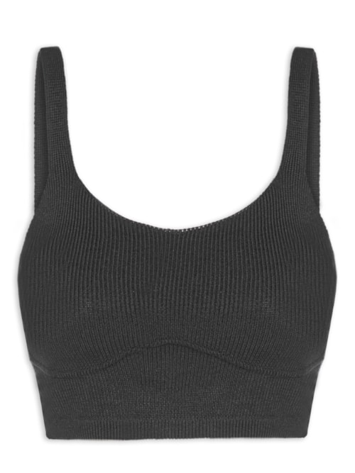 Top Feminino Cropped – Preto