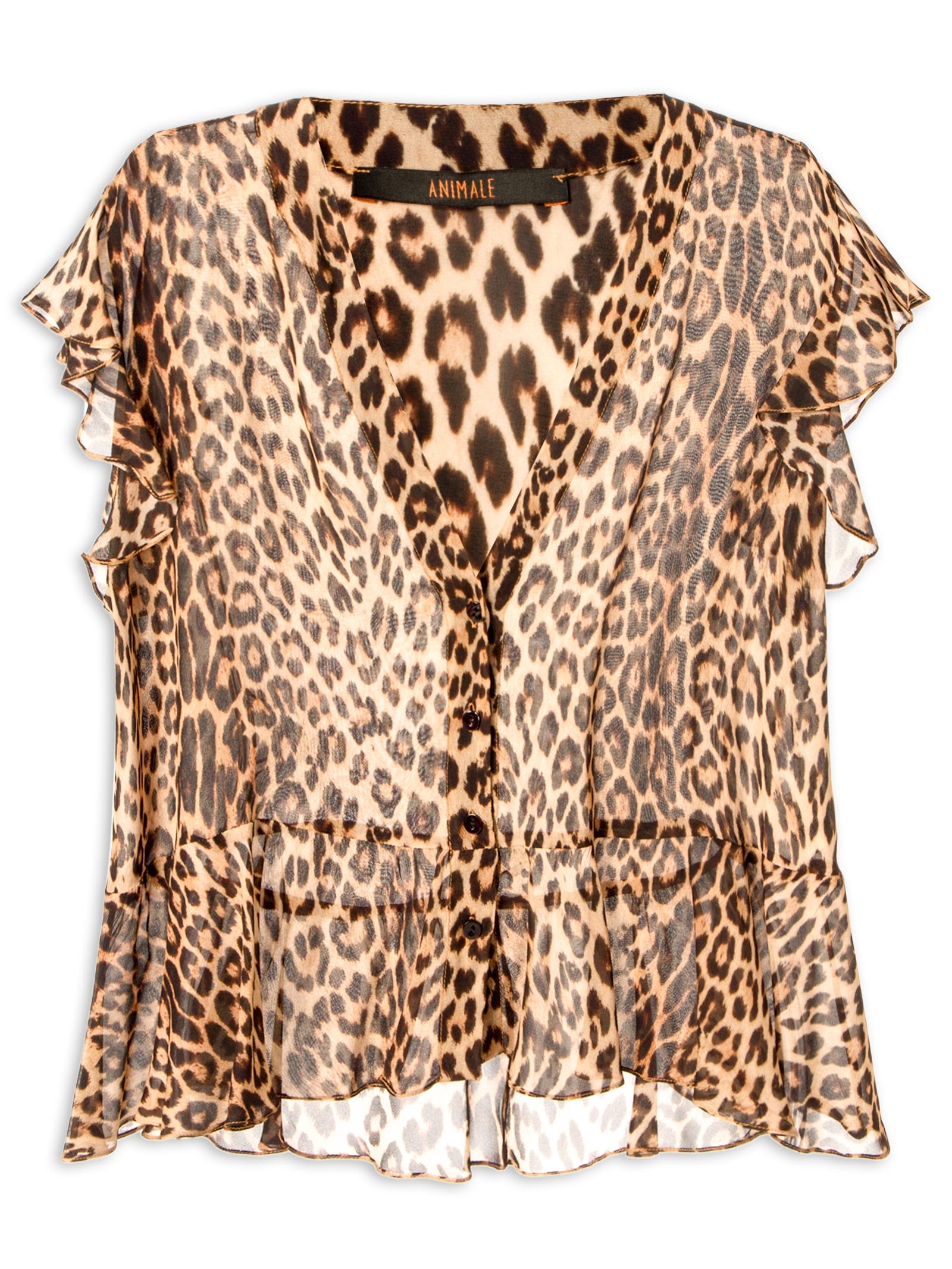 Top Feminino Dani Onça Clássica – Marrom Animale