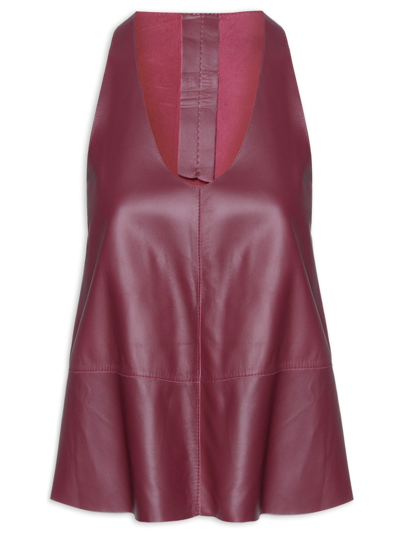 Top Feminino de Couro Nadador Color Roxo Animale